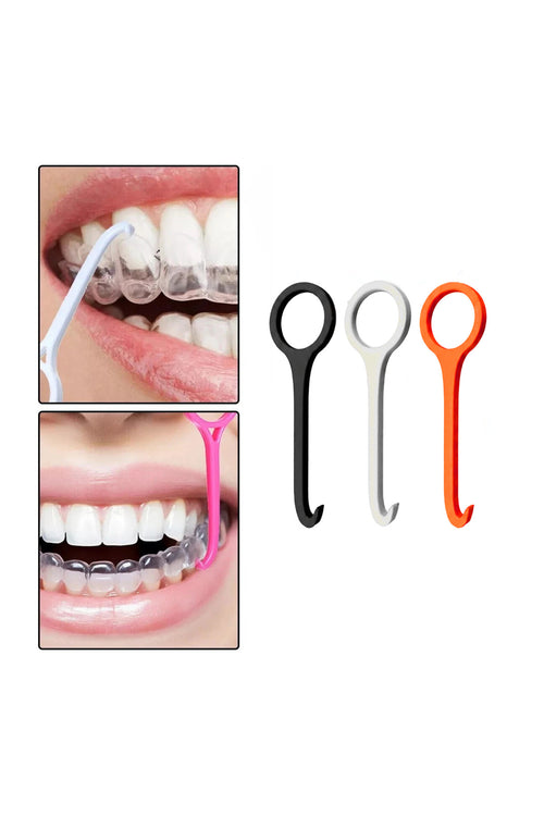 10 Adet Ortodontik Şeffaf Plak Çıkarma Aparatı 3 Adet Hijyenik Kullanım Taşıma Kutulu Set Pratik
